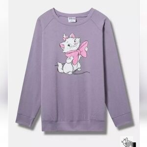 🆕️🎀 DISNEY ARISTOCATS MARIE COZY FLEECE SWEATSHIRT - PLUS SIZES🎀
